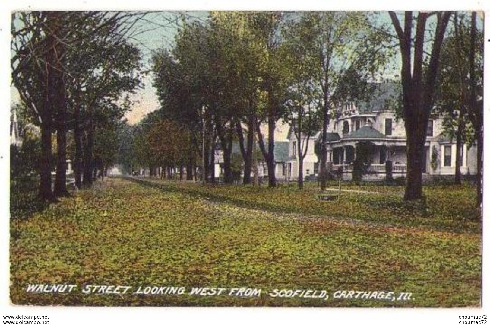 (Etats-Unis) IL 005, Carthage, Walnut Street Looking West From Scofield - Autres & Non Classés