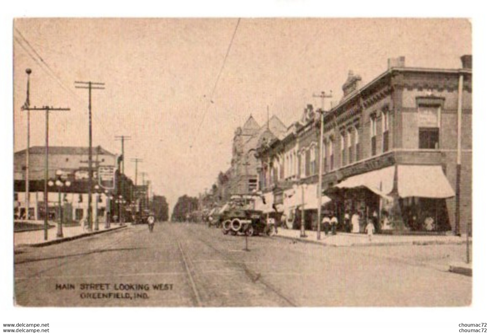 (Etats-Unis) IN Indiana 002, Greenfield, Main Street Looking West - Otros & Sin Clasificación