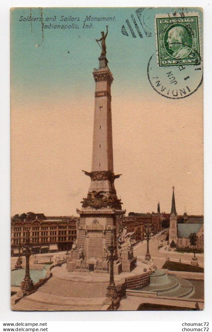 022, Etats-Unis IN Indiana, Indianapolis, Trade Comark, Soldiers And Sailors Monument - Indianapolis