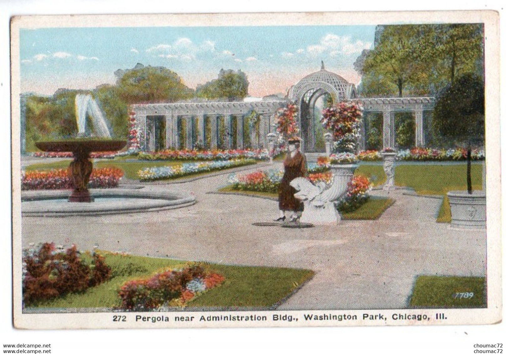 012, Etats-Unis IL Illinois, Chicago, Gerson Bros 272, Pergola Near Administration Bldg, Washington Park - Chicago