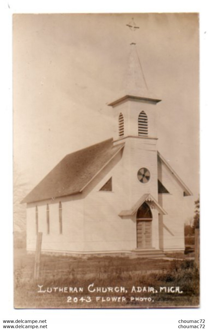 (Etats-Unis) Michigan MI 012, Adair, Flower Photo 2043, Lutheran Church - Sonstige & Ohne Zuordnung