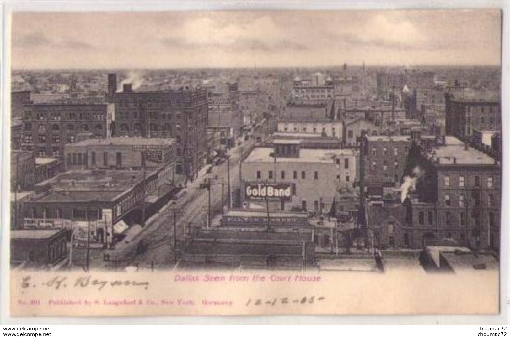 (Etats-Unis) Tx Texas 006, Dallas, Langsdorf & Co 301, Dallas Seen From The Court House - Dallas