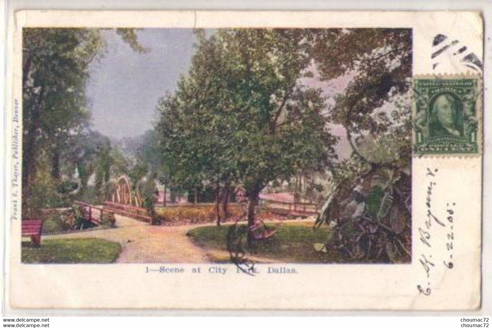 (Etats-Unis) Tx Texas 001, Dallas, Frank S Thayer 1, Scene At City Park - Dallas