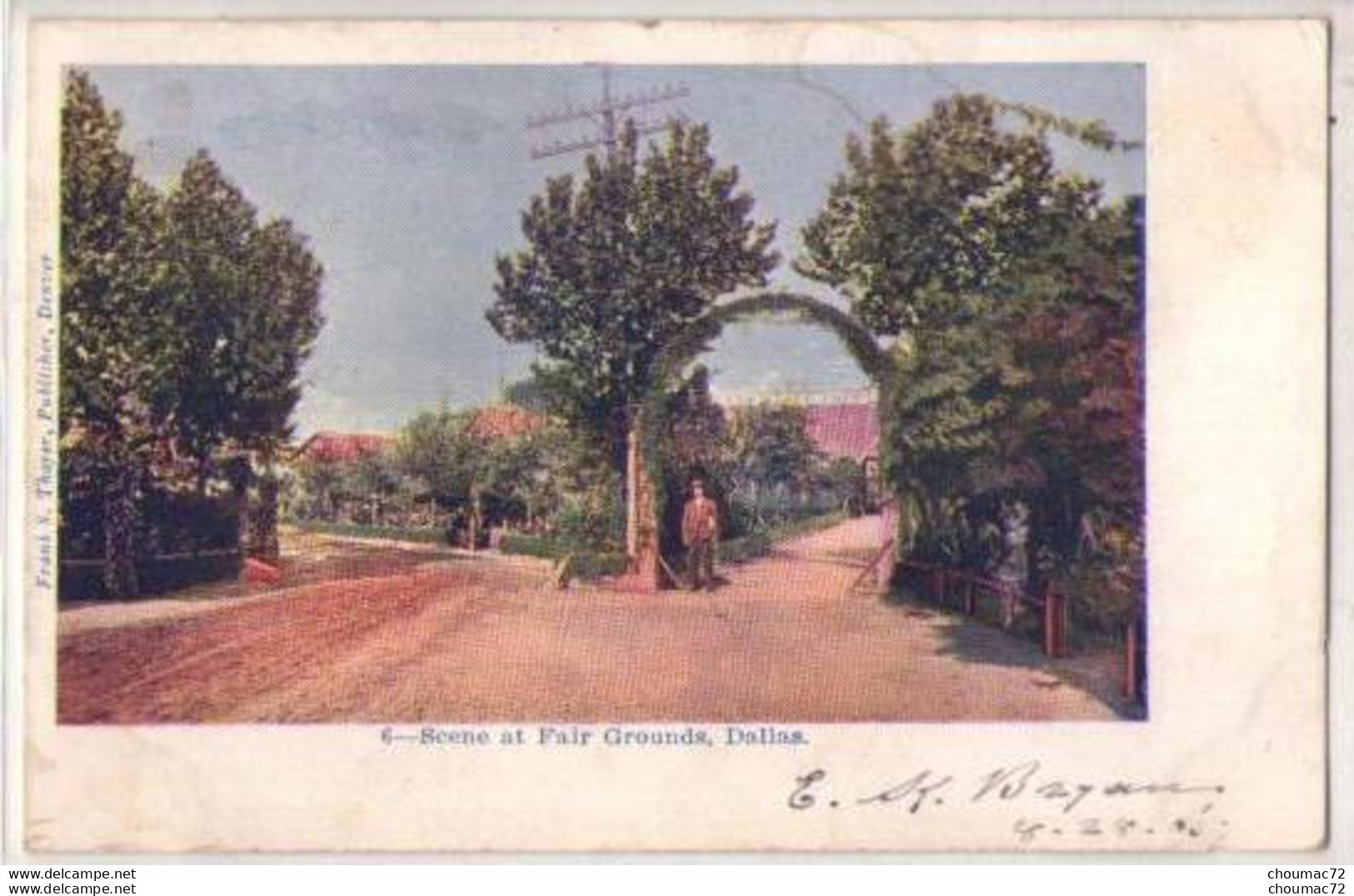 (Etats-Unis) Tx Texas 003, Dallas, Frank S Thayer 6, Scene At Fair Grounds - Dallas