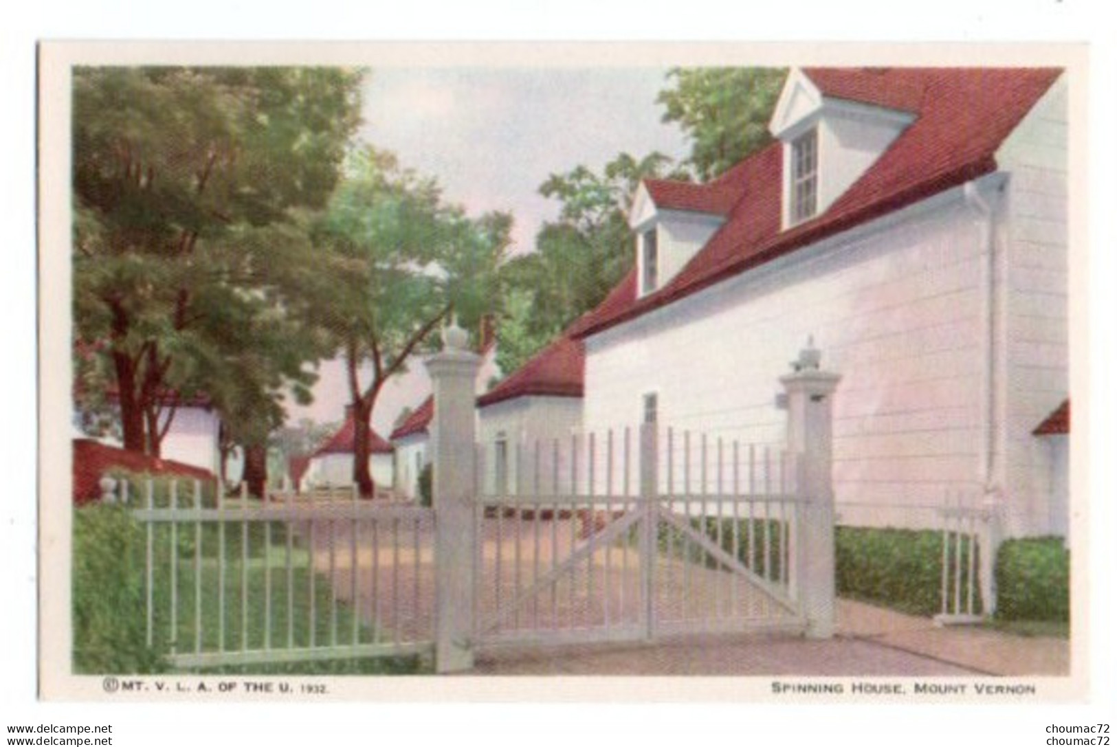 (Etats-Unis) VA - Virginia 011, Mount Vernon, MT V L A Of The U 1932, Spinning House - Sonstige & Ohne Zuordnung