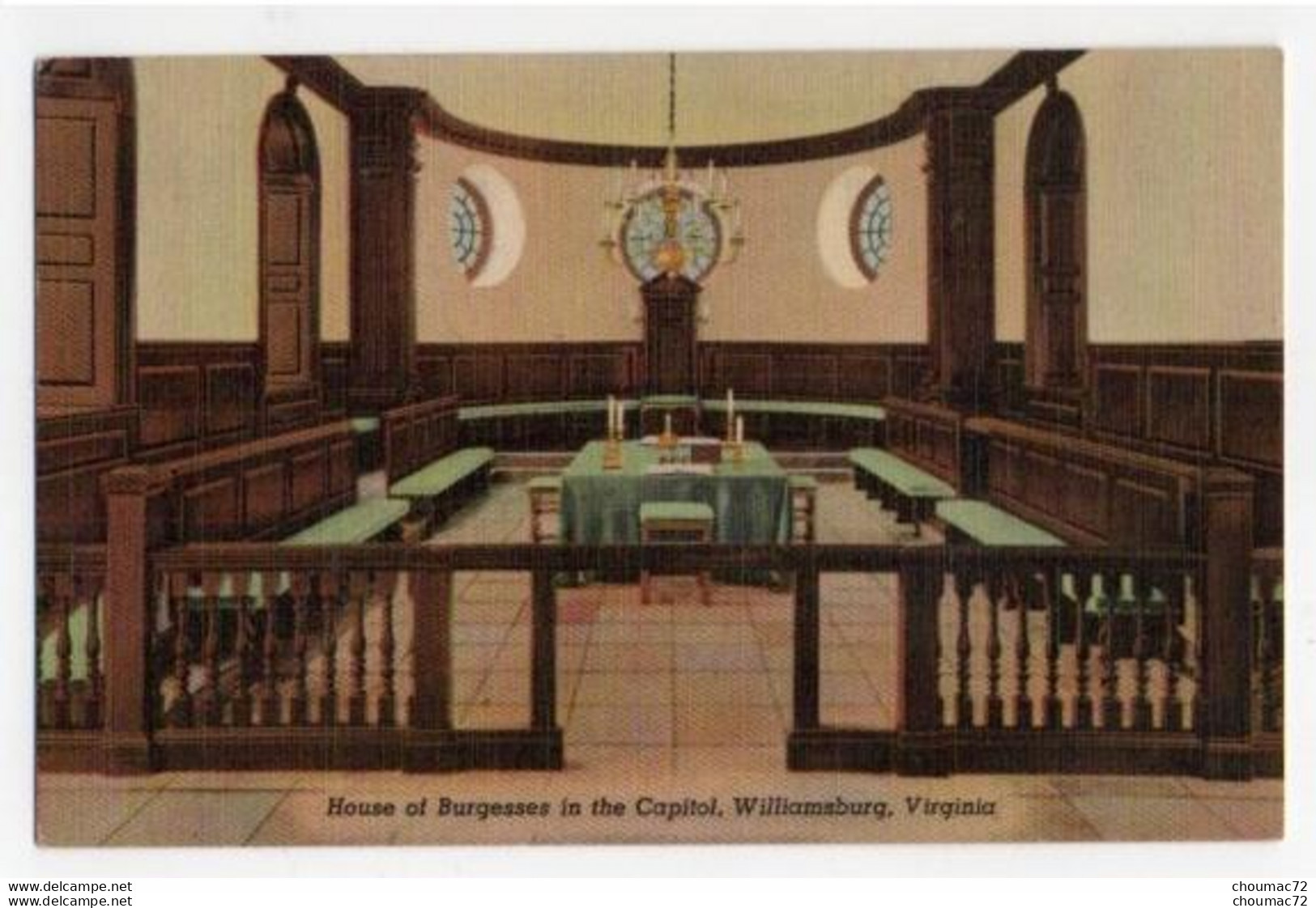 (Etats-Unis) VA - Virginia 021, Williamsburg, House Of Burgesses In The Capitol - Autres & Non Classés