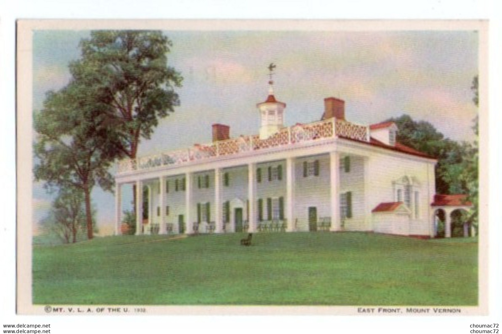 (Etats-Unis) VA - Virginia 015, Mount Vernon, MT V L A Of The U 1932, East Front - Otros & Sin Clasificación