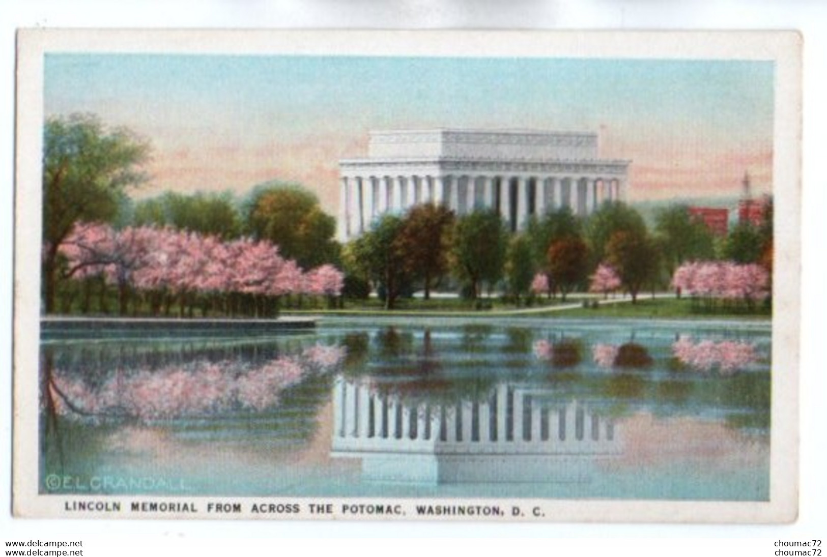 (Etats-Unis) Washington DC 006, BS Reynolds Co, Lincoln Memorial From Across The Potomac - Washington DC