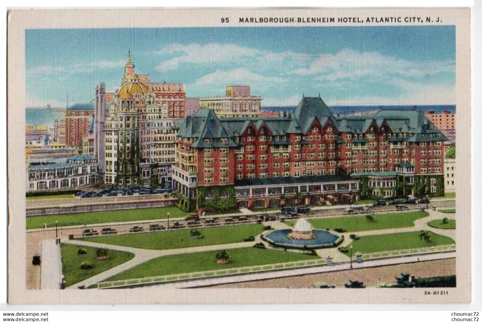 (Etats-Unis) NJ 016, Atlantic City, Art-Colortone 95, Marlborough-Blenheim Hotel - Atlantic City