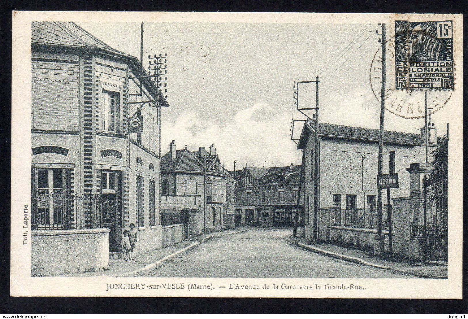 51 JONCHERY SUR VESLE - L'Avenue De La Gare Vers La Grande Roue - Jonchery-sur-Vesle