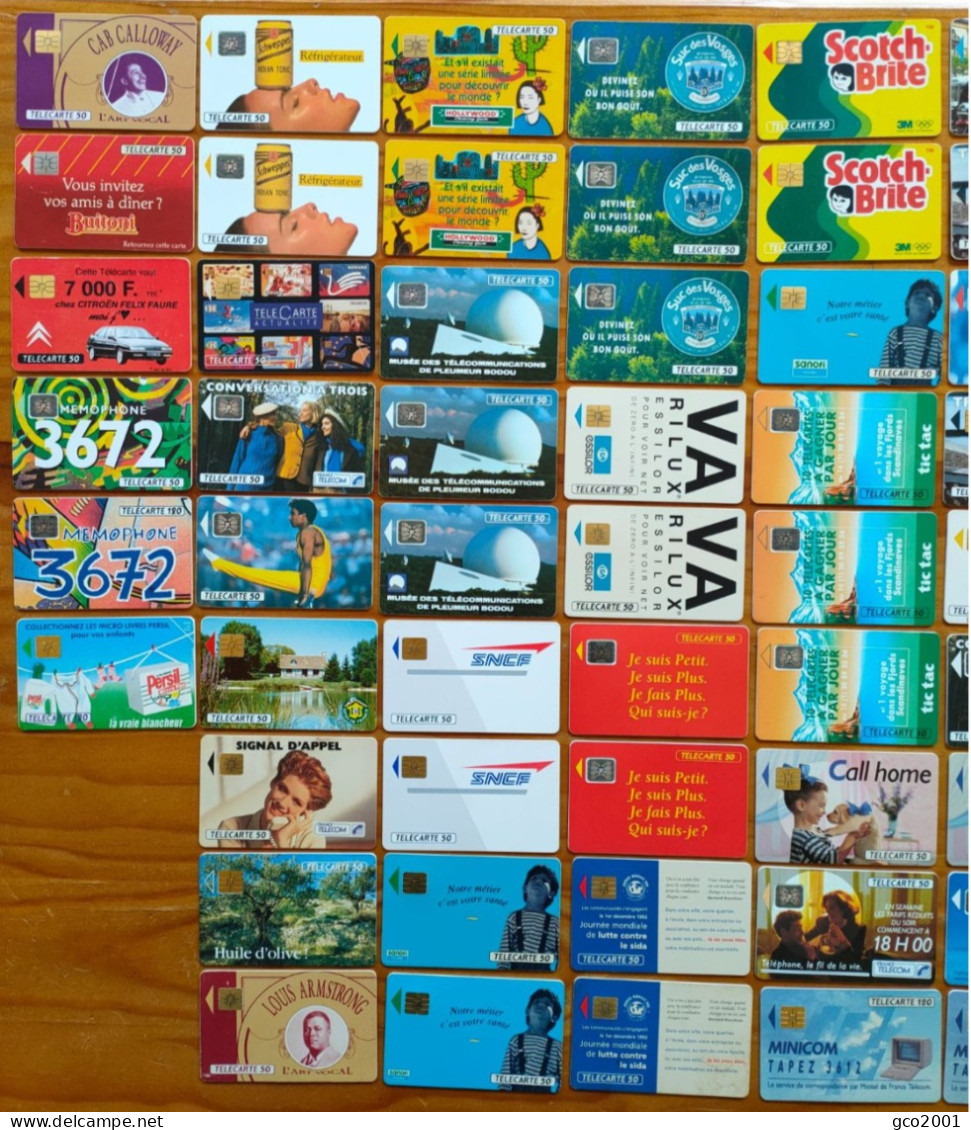 LOT / COLLECTION 87 TELECARTES PUBLIQUES FRANCE DIFERENTES DE 1992 - 1992