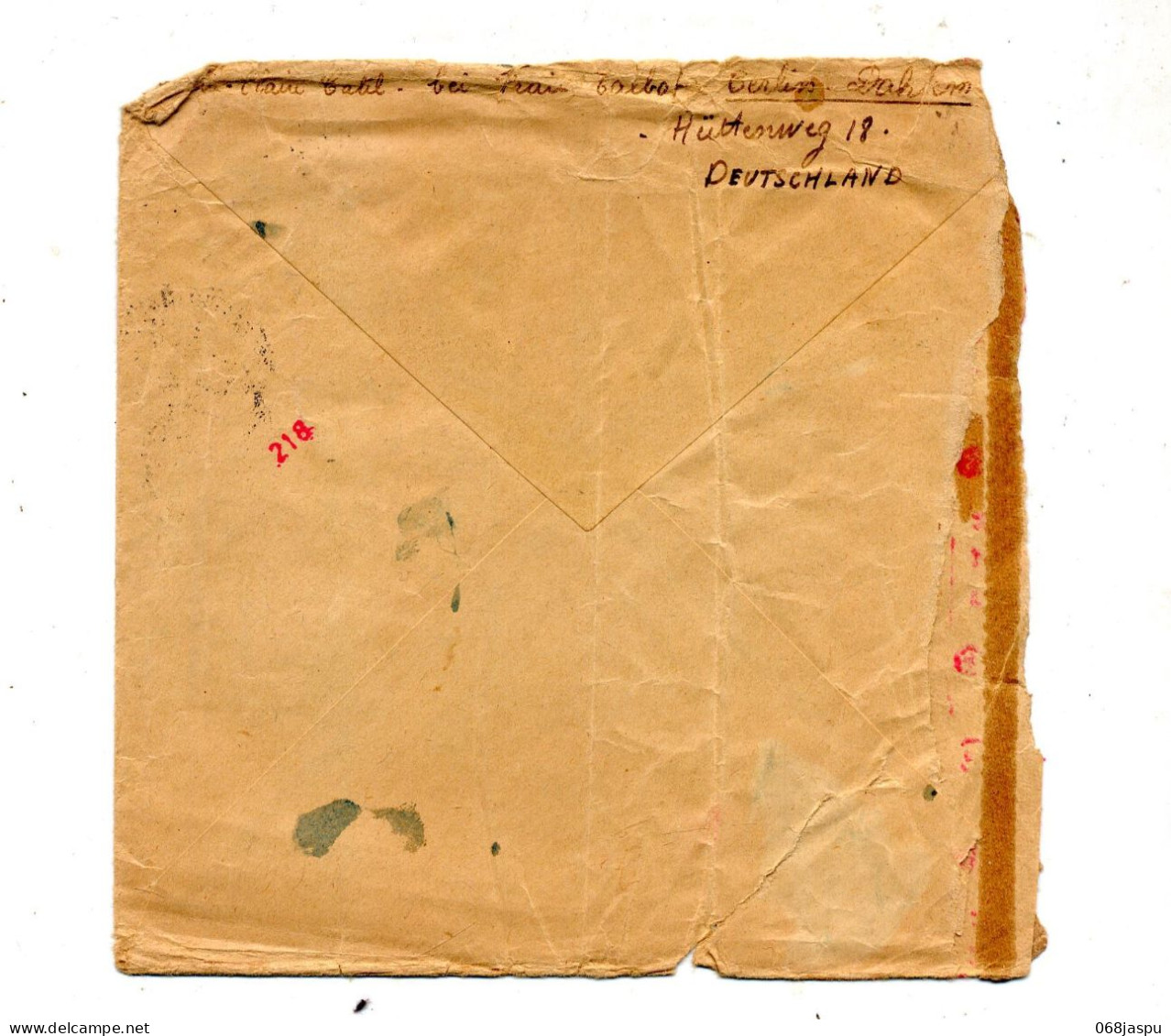 Lettre  Cachet Frankfurt Sur Hindenburg Censure Controlé - Prisoners Of War Mail