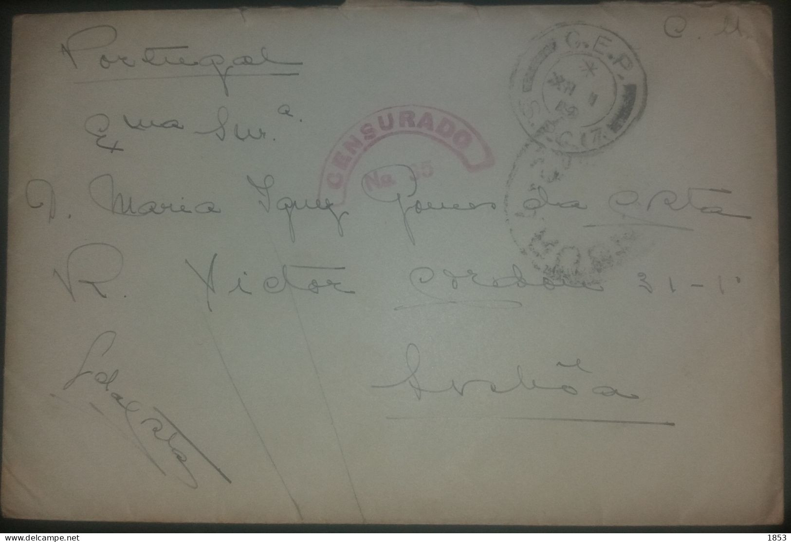 MARCOFILIA - CORREIO MILITAR - WWI - CENSURAS - Postmark Collection