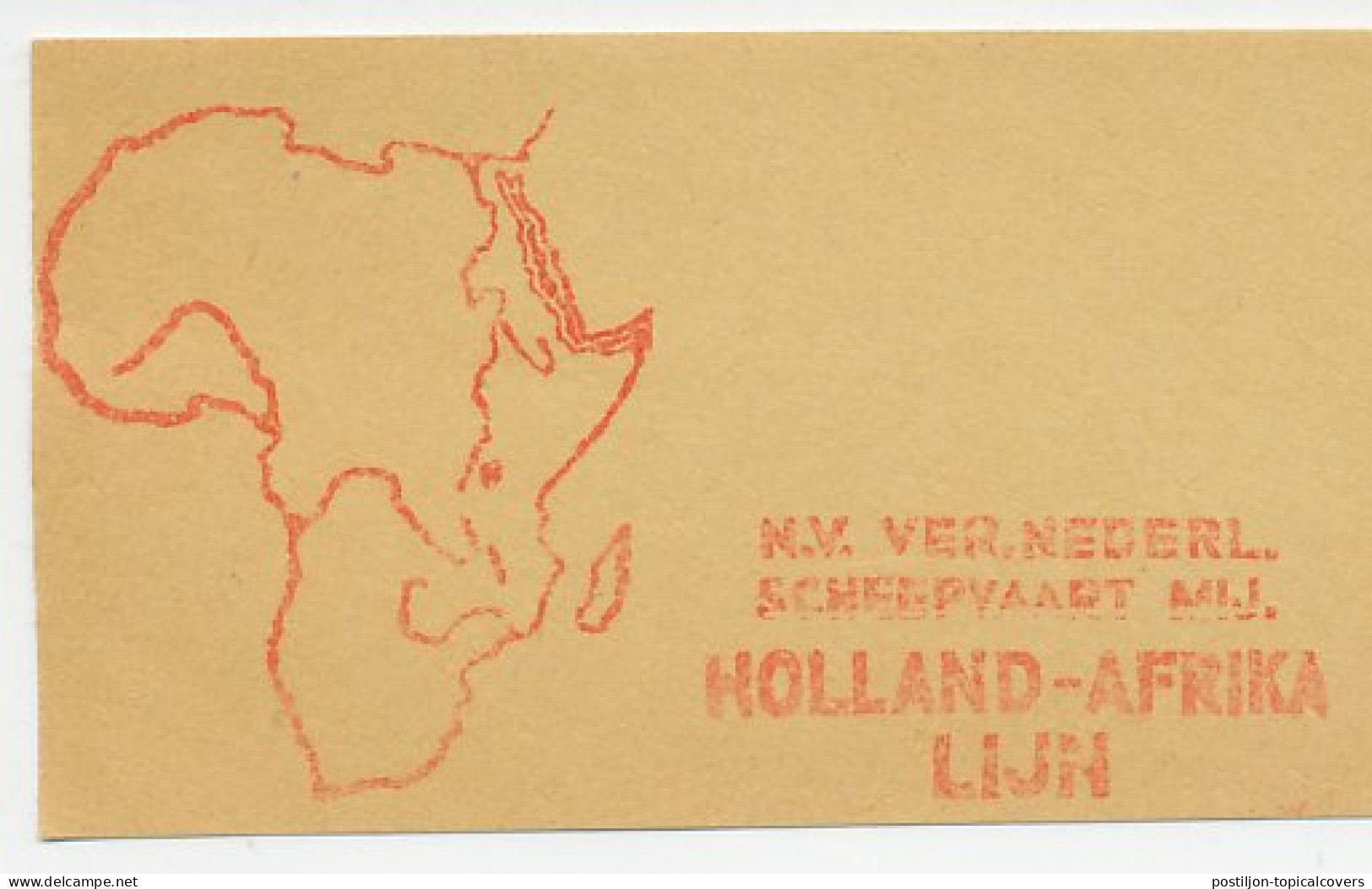 Meter Cut Netherlands 1968 Map Of Africa - Geografia