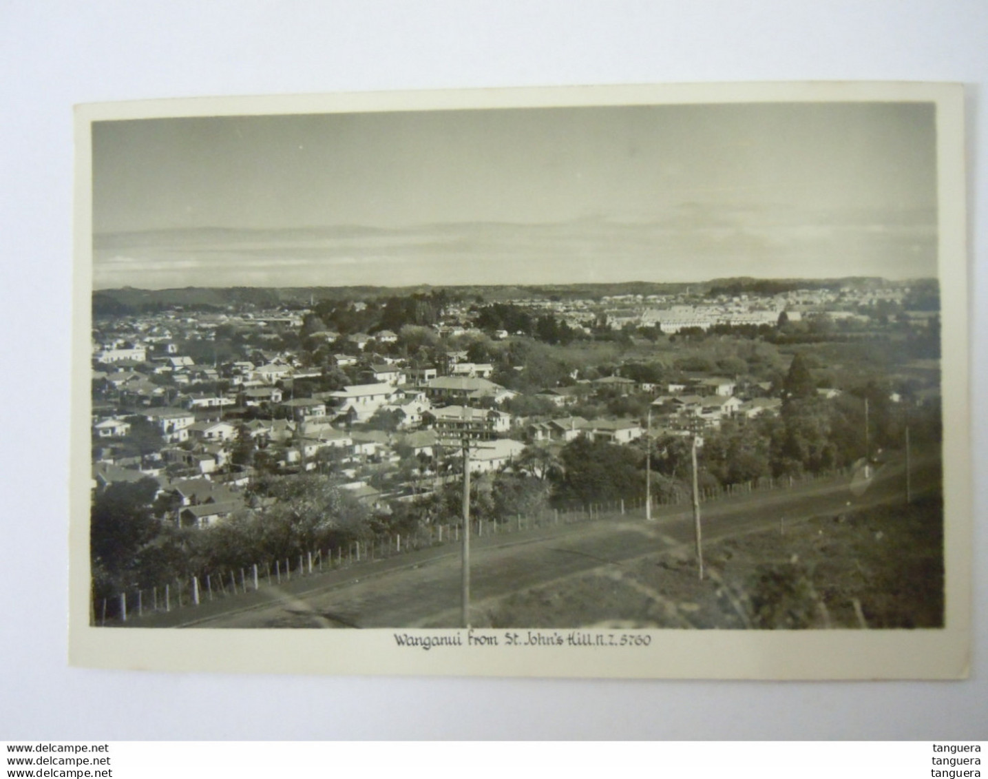 New Zealand Wanganuifrom St. John's Hill Carte Photo - Nieuw-Zeeland