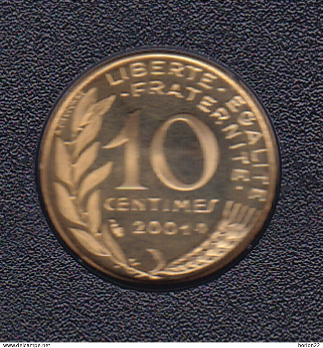 10 CENTIMES REPUBLIQUE 2001 ISSUE DU COFFRET BE - 10 Centimes