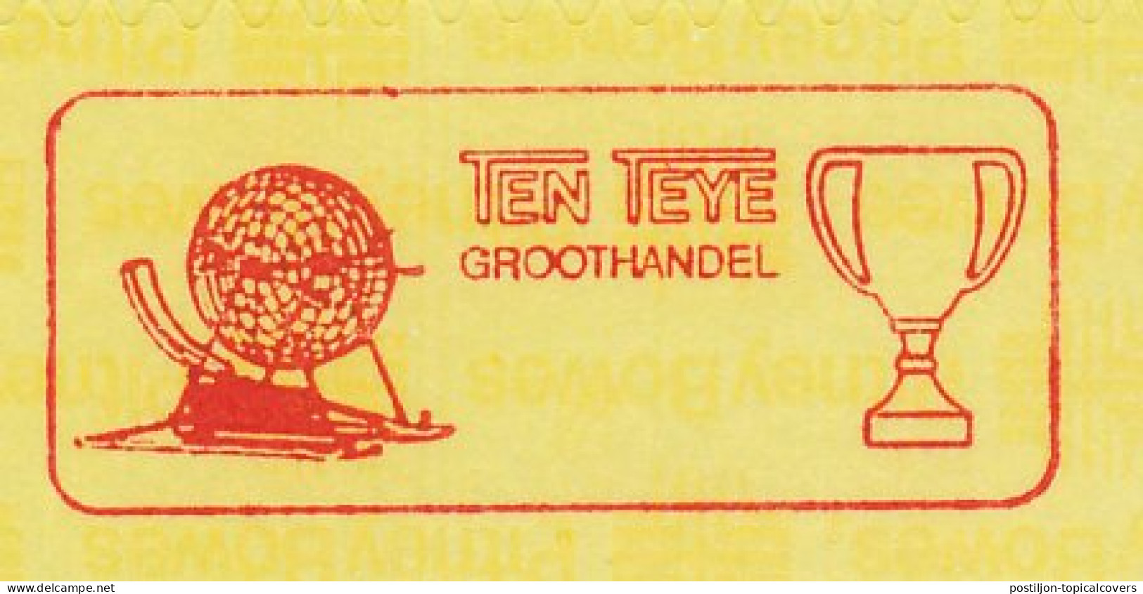 Meter Proof / Test Strip Netherlands 1983 Bingo - Cup - Unclassified