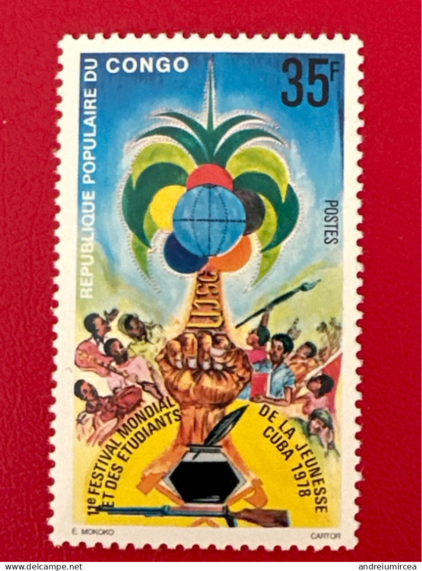 1978 Festival Mondial De La Jeunesse Cuba - Nuevas/fijasellos