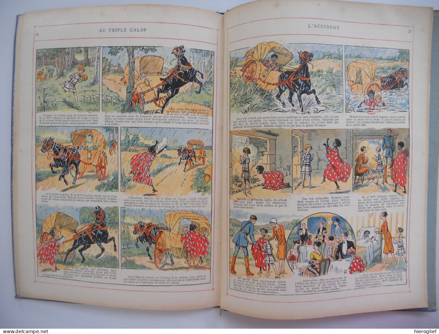 Miloula La Négrillonne - Par Hellèle Illustrations R. De La Nézière 1929  / BD / éd Gautier-Languereau Paris - First Copies