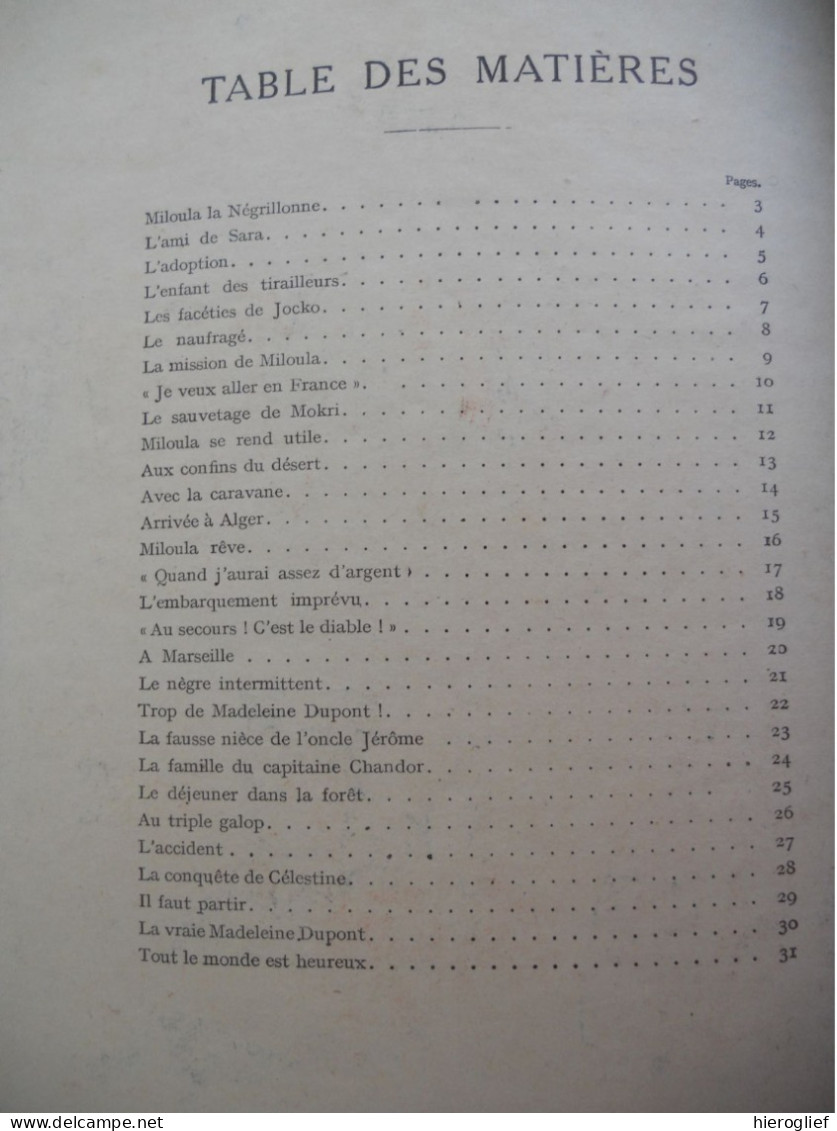 Miloula la Négrillonne - par Hellèle illustrations R. de La Nézière 1929  / BD / éd Gautier-Languereau Paris