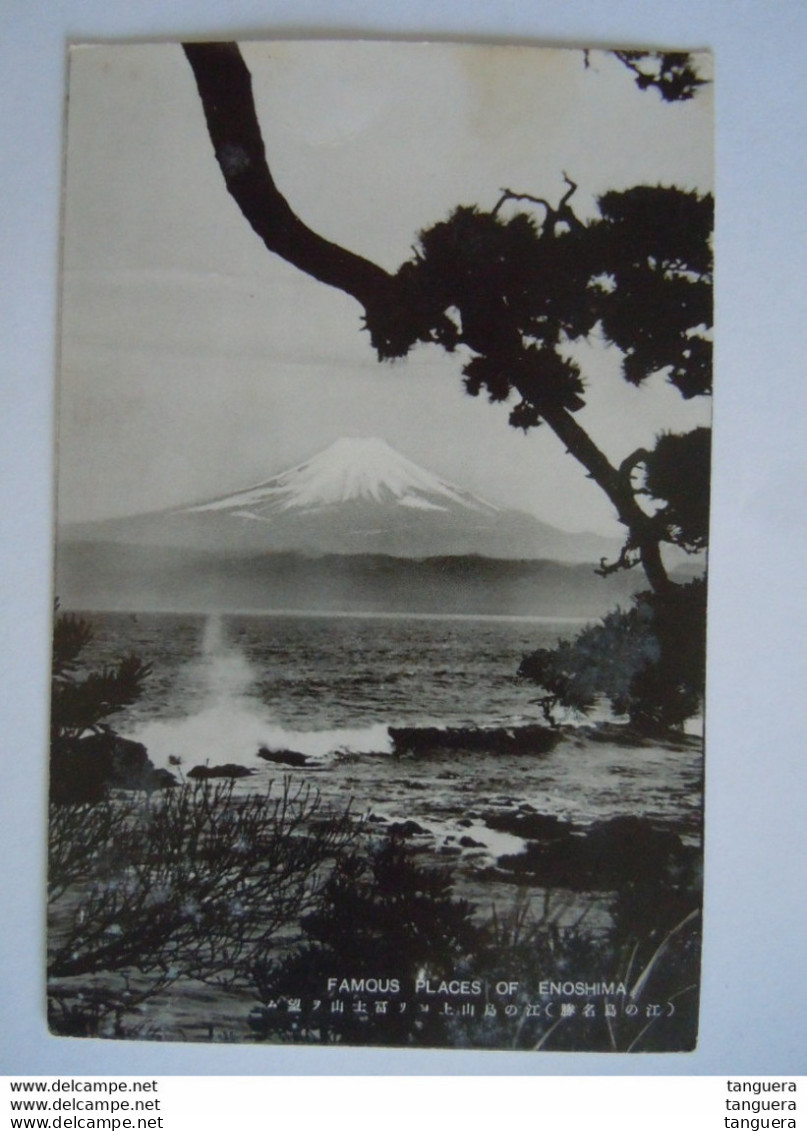 Japan Famous Places At Enoshima Sea With Mt. Fuji Circa 1935 - Other & Unclassified