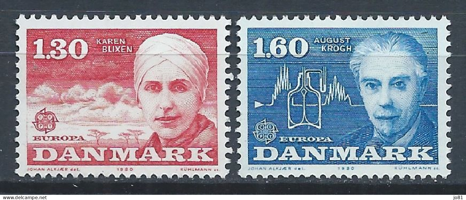 Danemark YT 700-701 Neuf Sans Charnière XX MNH Europa 1980 - Ongebruikt