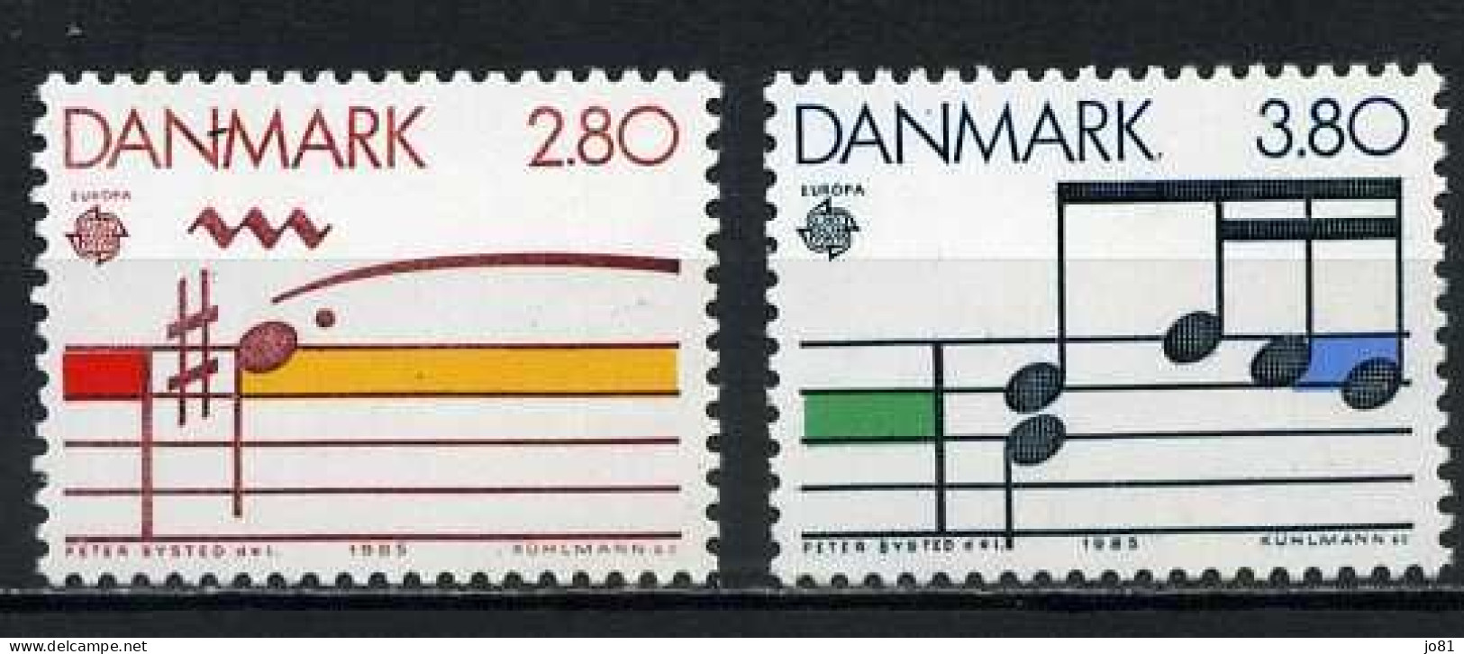 Danemark YT 839-840 Neuf Sans Charnière XX MNH Europa 1985 - Ongebruikt