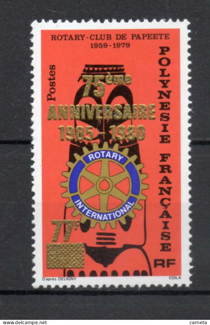 POLYNESIE  N°  146   NEUF SANS CHARNIERE COTE  7.60€   ROTARY CLUB  SURCHARGE - Unused Stamps