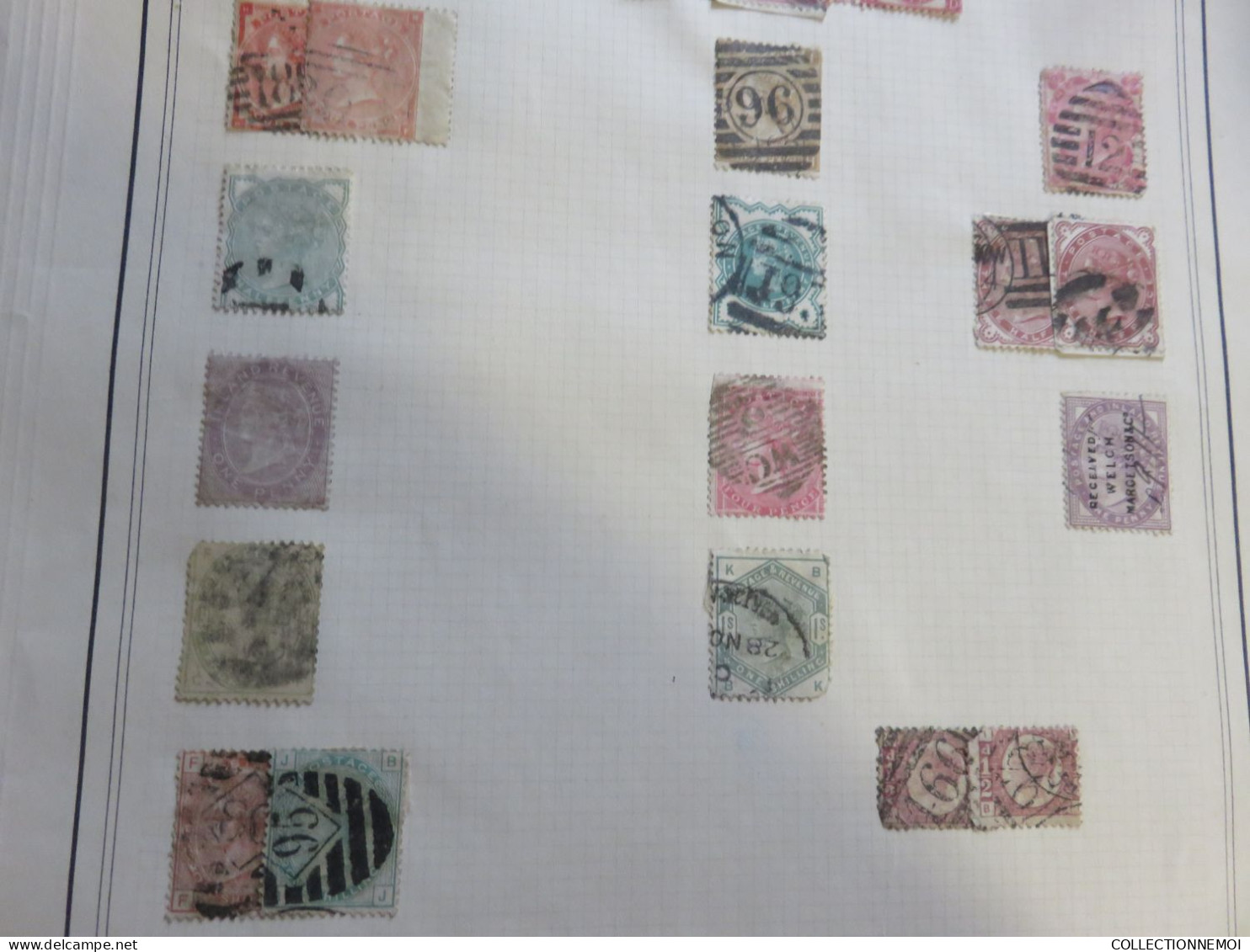 GRANDE BRETAGNE ,,ROYAUME-UNI ,, ANGLETERRE ,, je sais plus comment dire ,,LOT DE TIMBRES ANCIENS