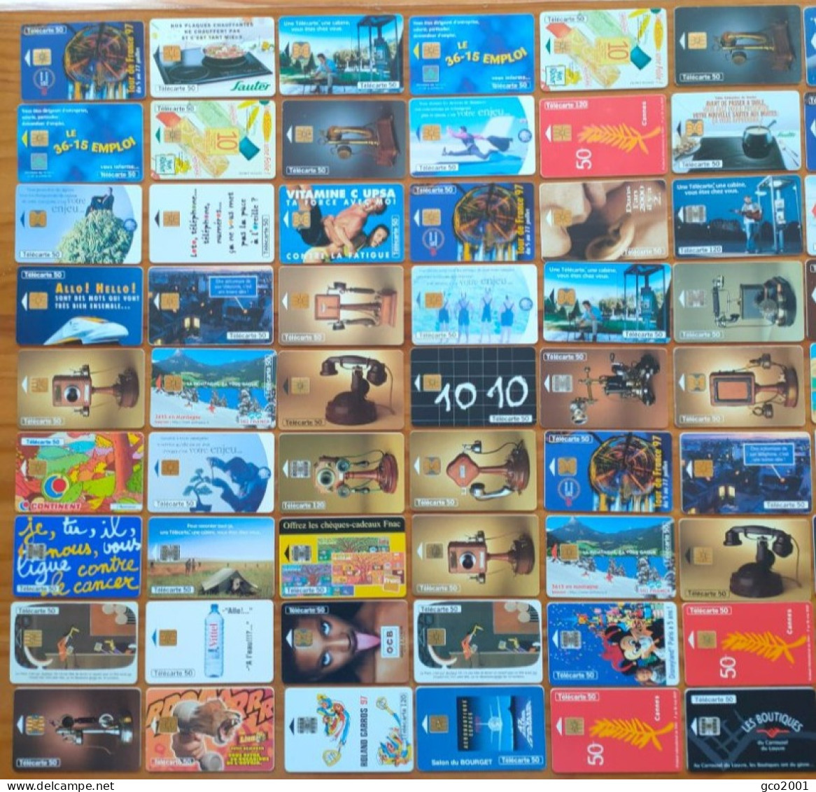 LOT / COLLECTION 108 TELECARTES PUBLIQUES FRANCE DIFERENTES DE 1997 - 1997