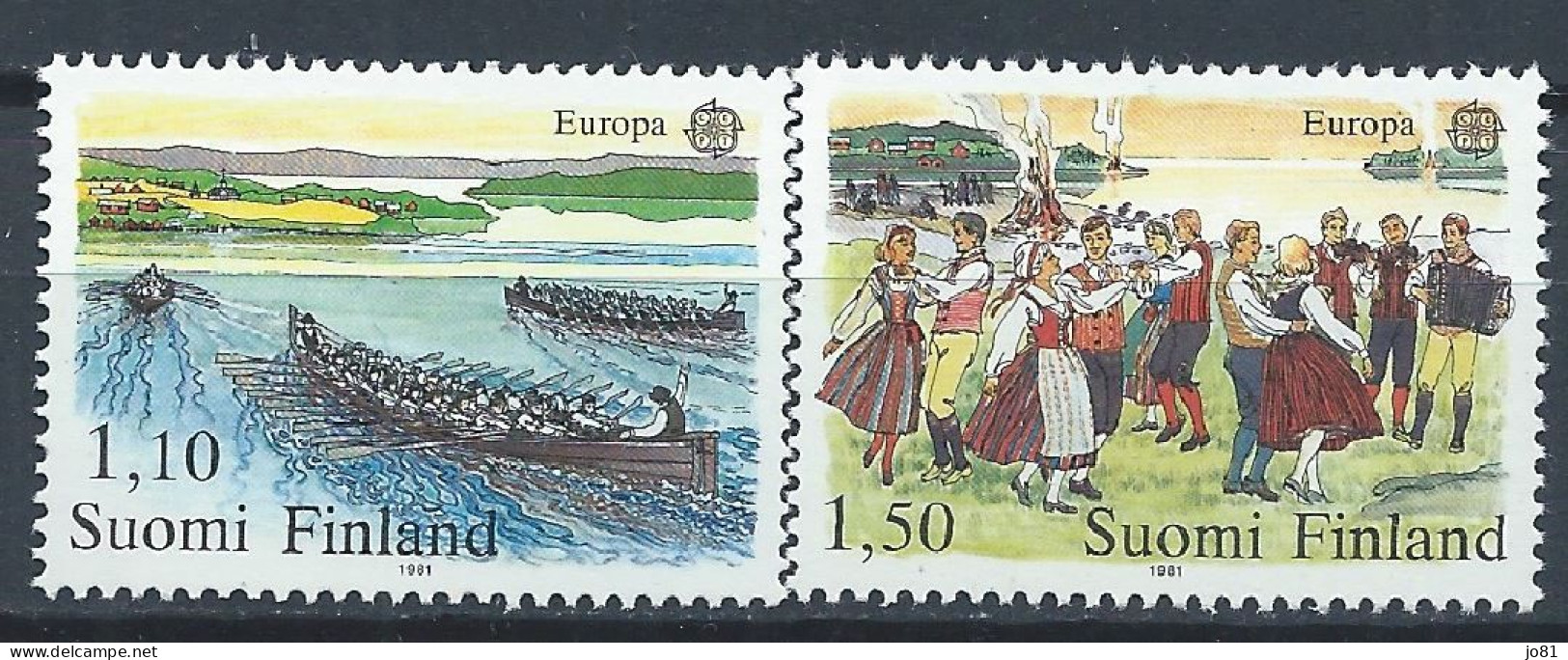 Finlande YT 845-846 Neuf Sans Charnière XX MNH Europa 1981 - Unused Stamps