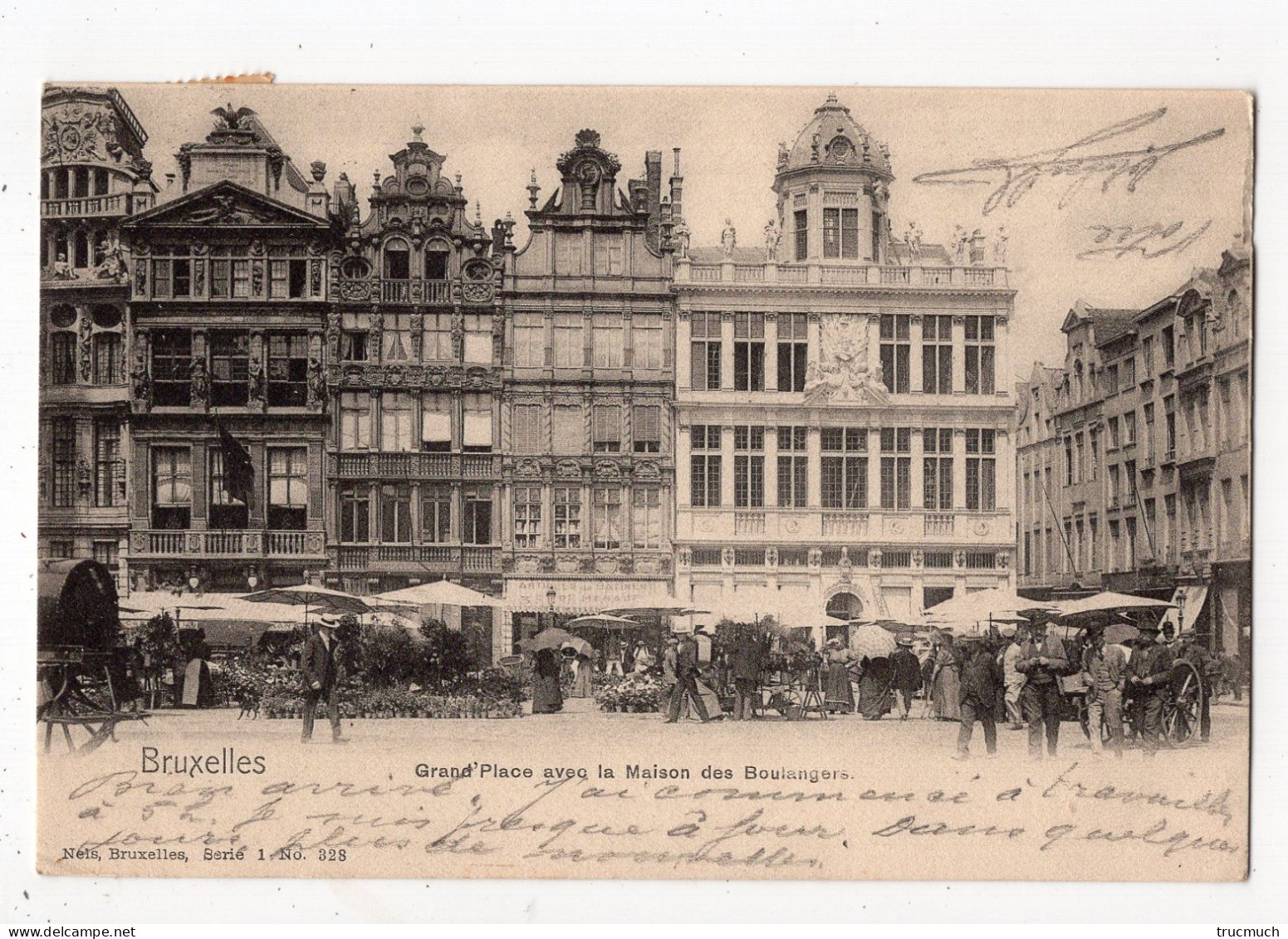 NELS Série 1 N° 328 - BRUXELLES - Grand'Place Avec La Maison Des Boulangers - Lotes Y Colecciones