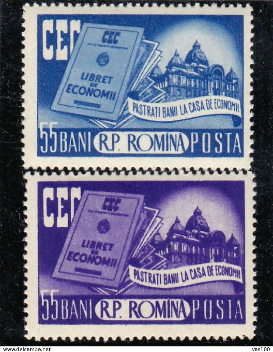 HOUSE OF ECONOMY 1955  MI.Nr.1561/62 ,MNH ROMANIA - Ungebraucht