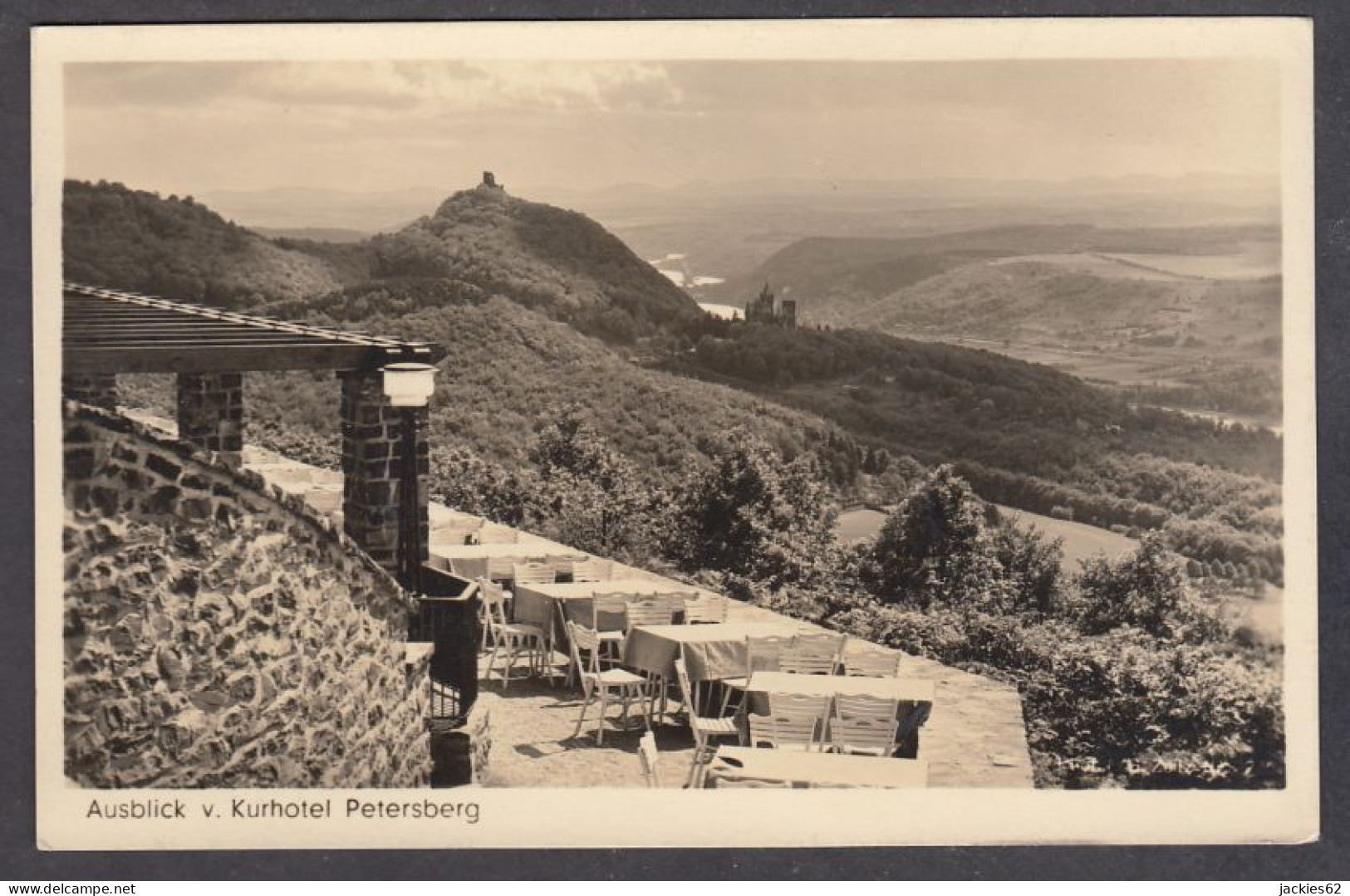 124886/ KÖNIGSWINTER, Ausblick V. Kurhotel Petersberg - Koenigswinter