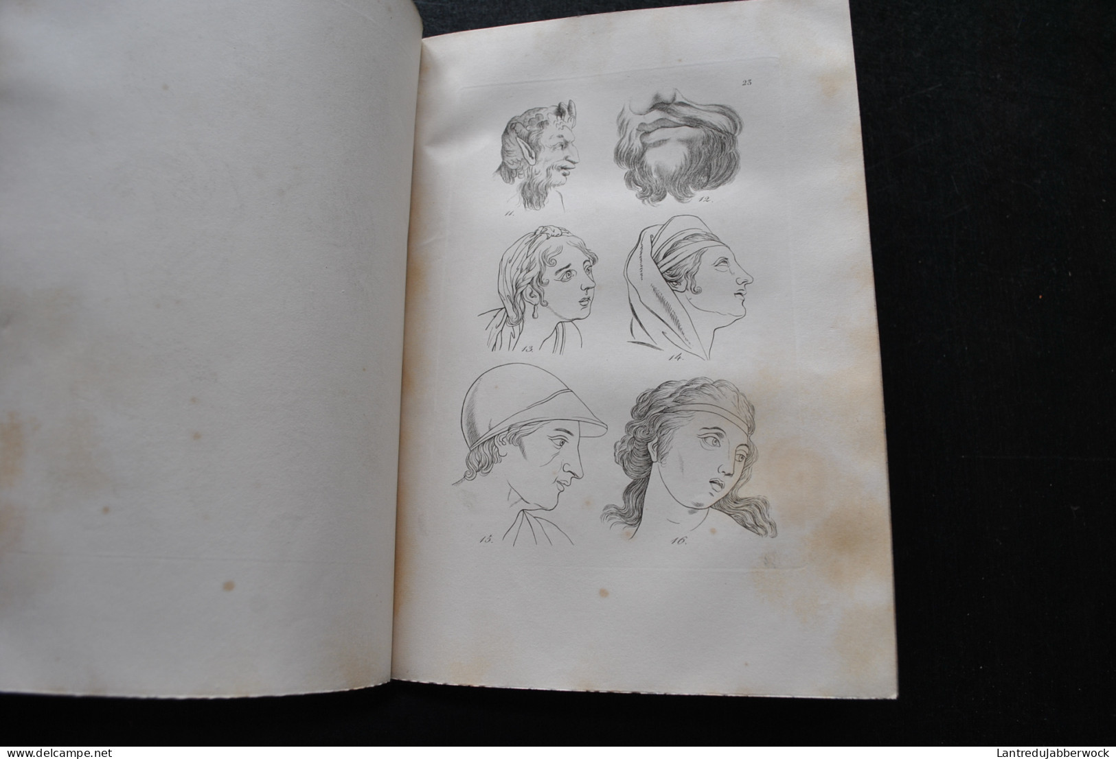 LAVATER La Physiognomonie ou l'art de connaître les hommes d'après les traits de leur physionomie 1841 Planches Gravures