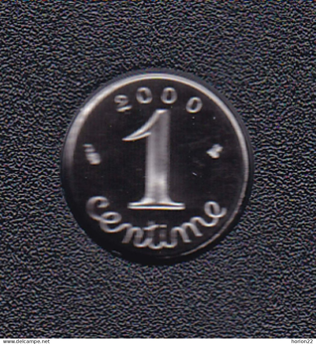 1 CENTIME EPI INOX 2000 ISSUE DU COFFRET BE - 1 Centime