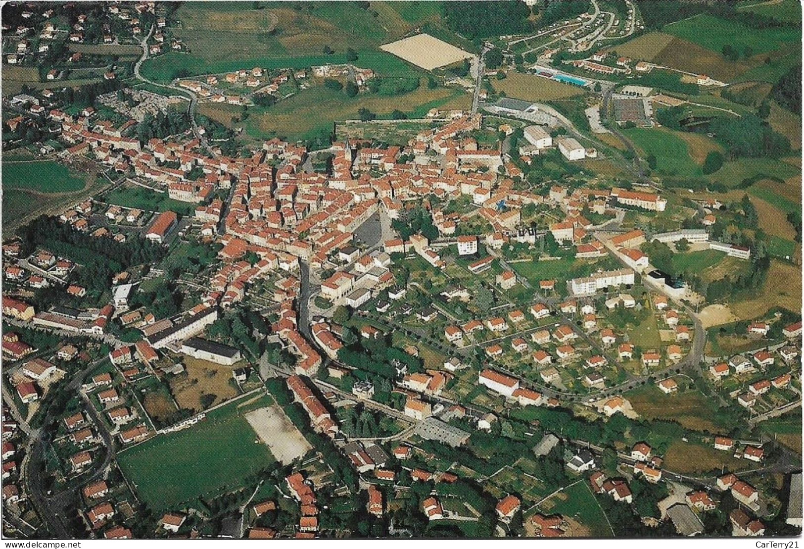 CPM. 43 SAINT DIDIER EN VELAY. VUE AERIENNE. - Saint Didier En Velay