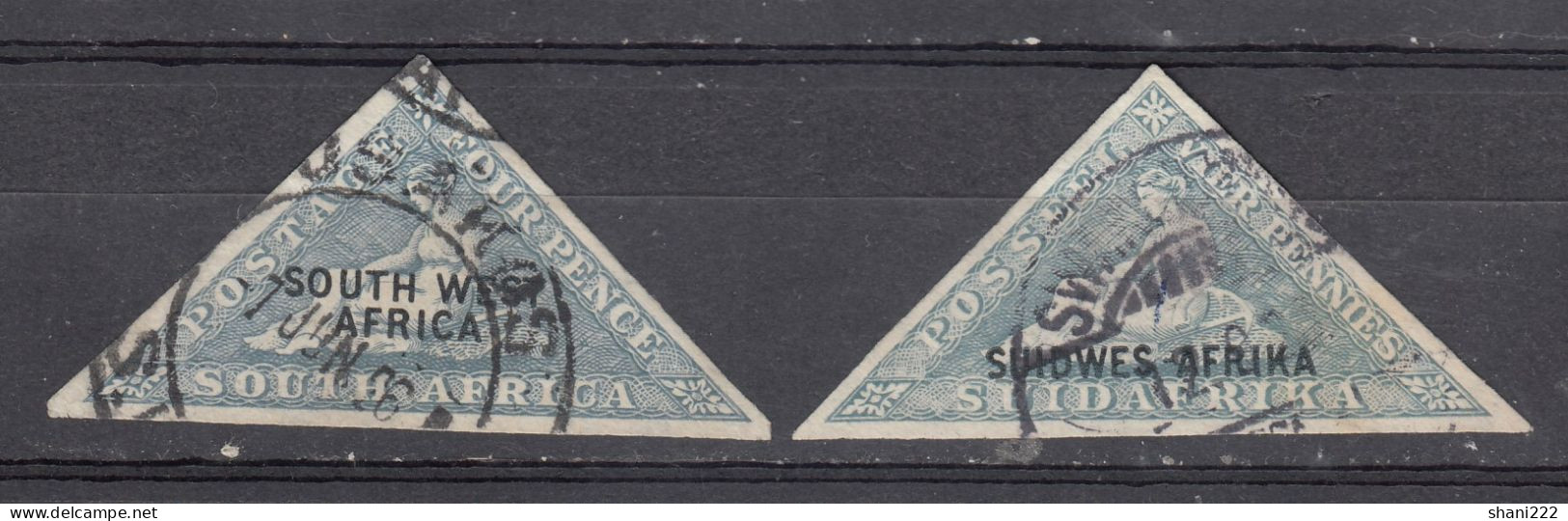 South West Africa - 1927 - 4 D. Vf Used, Both Languages (e-715) - Afrique Du Sud-Ouest (1923-1990)