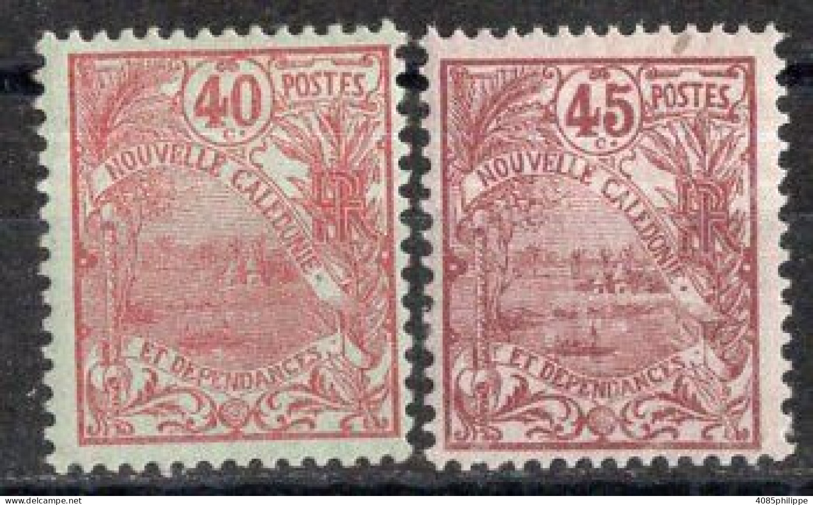 Nvelle CALEDONIE Timbres-Poste N°98*& 99* Neufs Charnières TB Cote : 2€75 - Unused Stamps