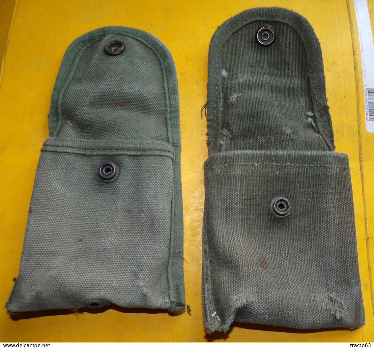 ARMEE AMERICAINE U.S : LOT DE 2 ETUIS A PANSEMENT INDIVIDUEL OU POUR LA BOUSSOLE  , PERIODE 1960-1970 ENVIRON ,BON  ETAT - Equipment