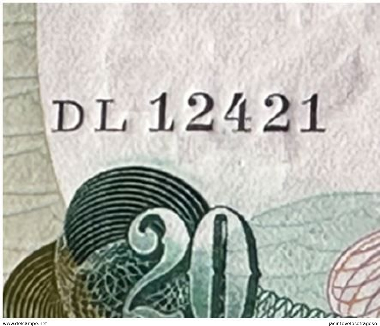 Portugal Banknote - Nota 20 Escudos - Palindrome (capicua) - Gago Coutinho - Portugal