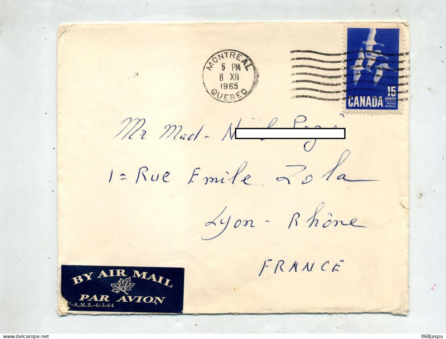 Lettre Flamme Muette Montreal Sur Oie - Storia Postale