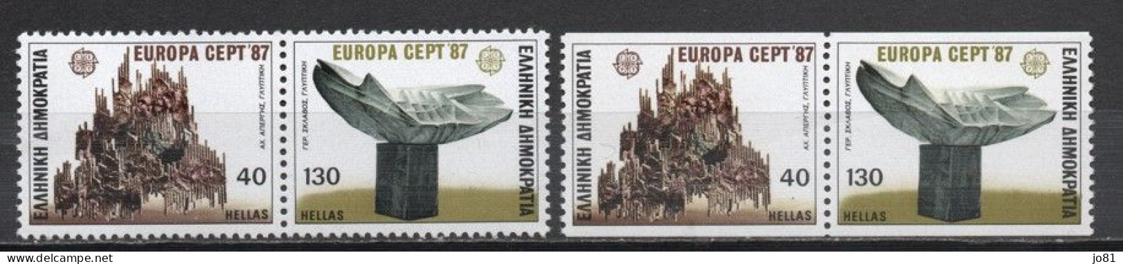 Grèce YT 1632-1633 + 1634a Neuf Sans Charnière XX MNH Europa 1987 - Neufs