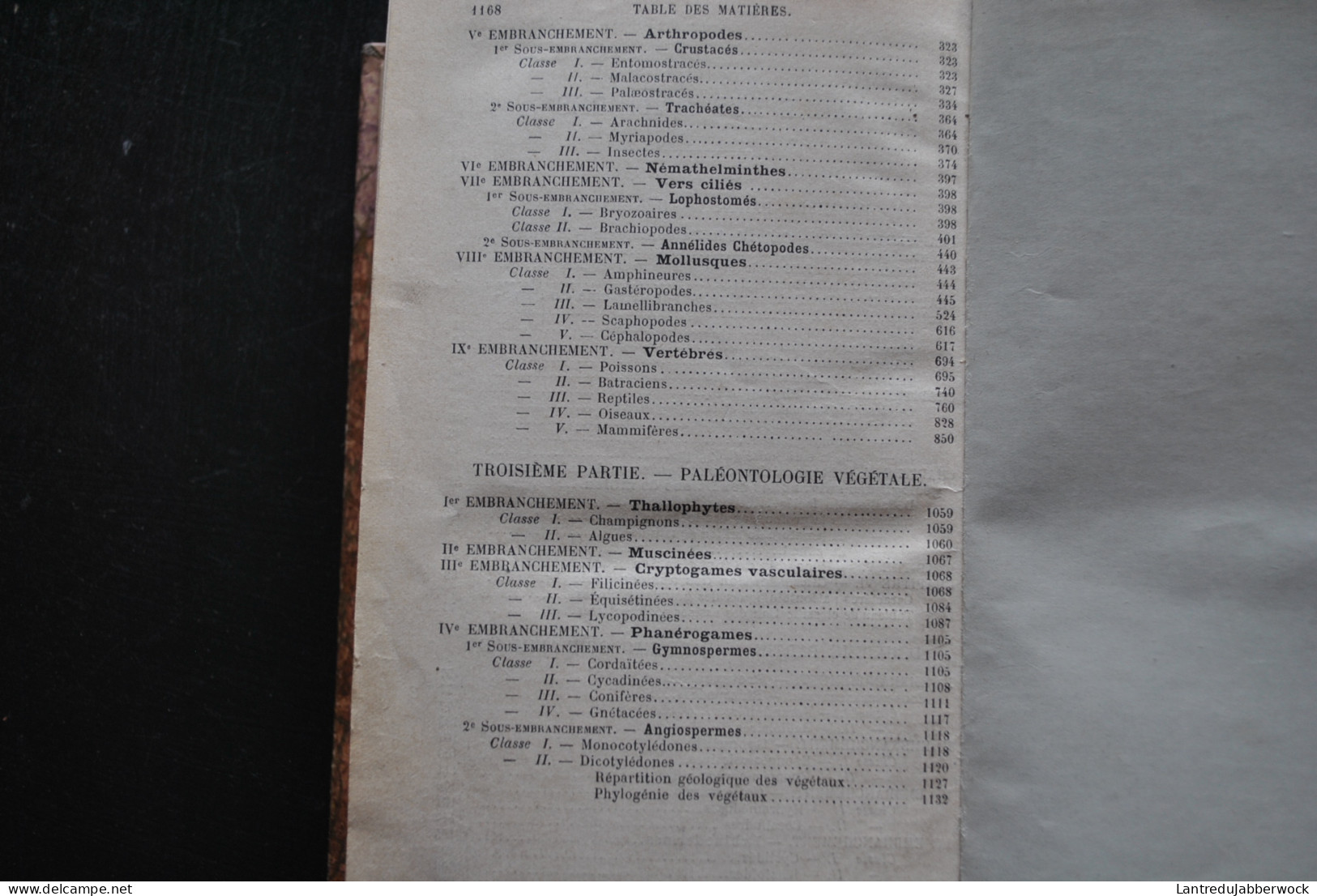 Félix BERNARD Eléments de paléontologie Librairie Baillière et Fils 1895 - 606 figures Archéologie Fossiles Préhistoire 