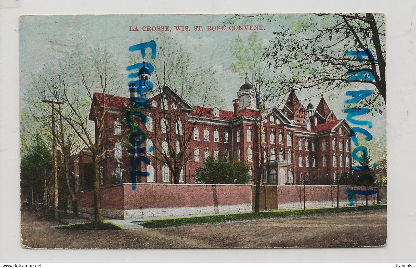 Wisconsin. La Crosse. St. Rose Convent. 1909 - Autres & Non Classés