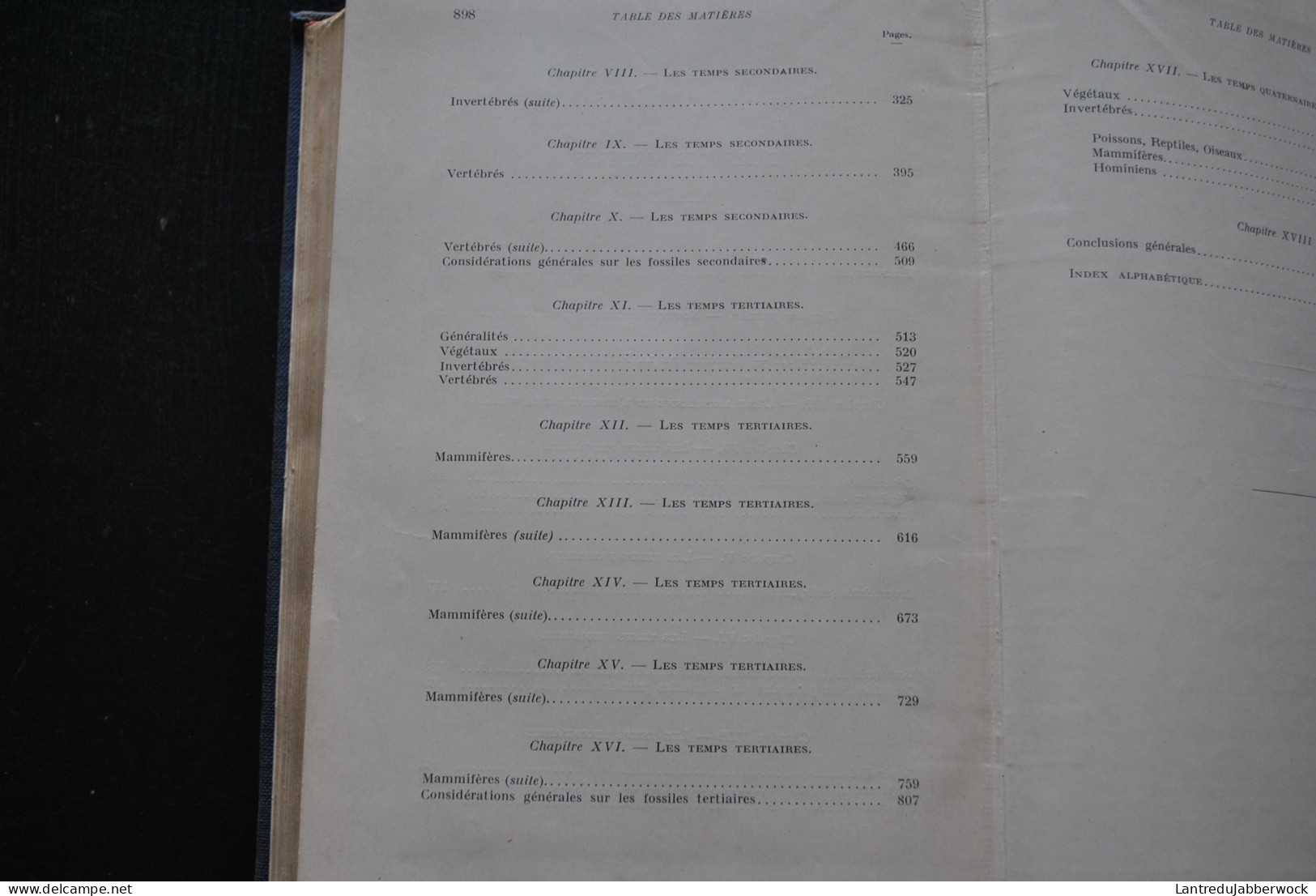 BOULE PIVETEAU Les fossiles Eléments de paléontologie MASSON & Cie 1935 1330 figures Archéologie Préhistoire 