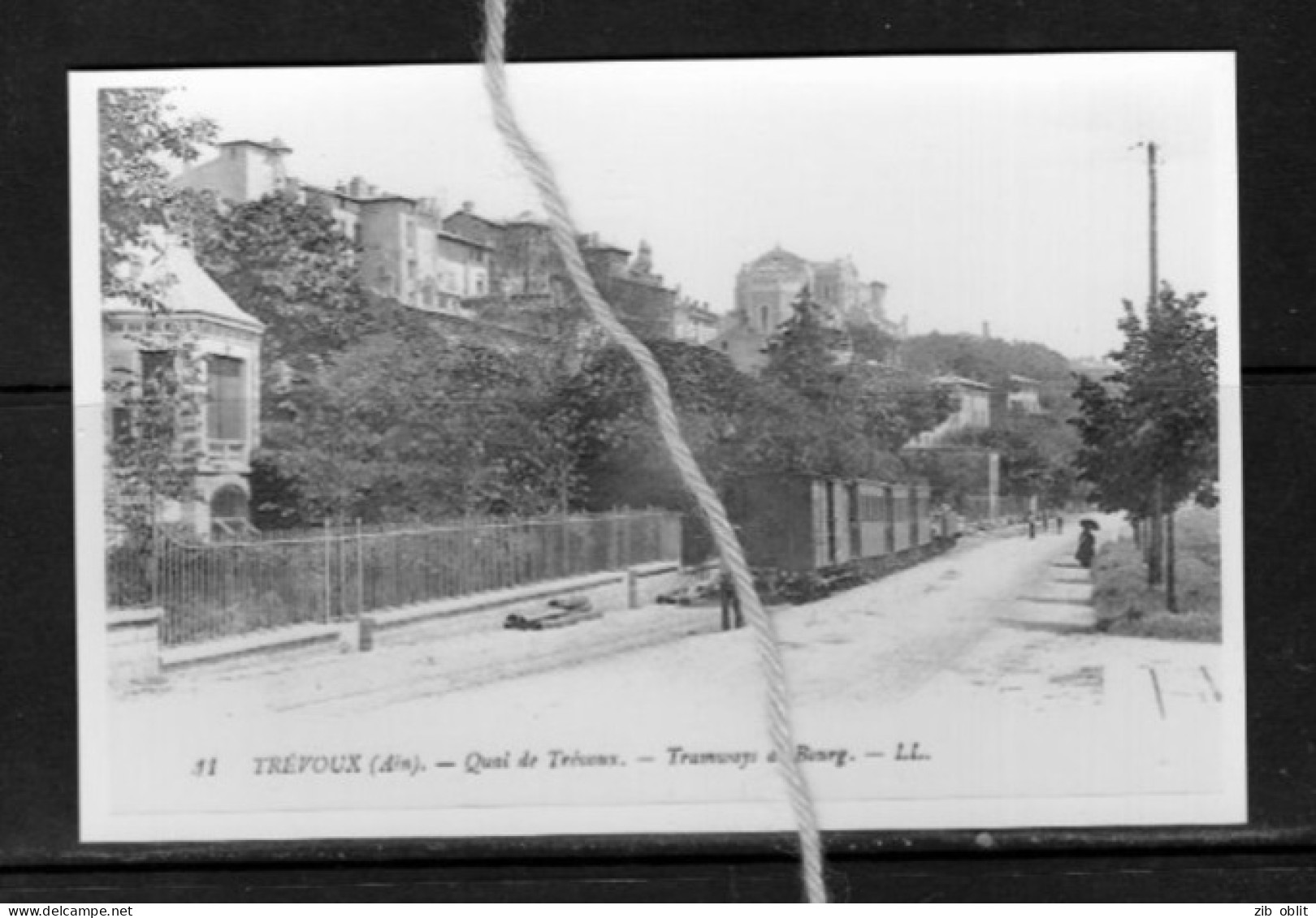 PHOTO FRANCE AIN TREVOUX GARE PLM TRAM REPRO - Trévoux