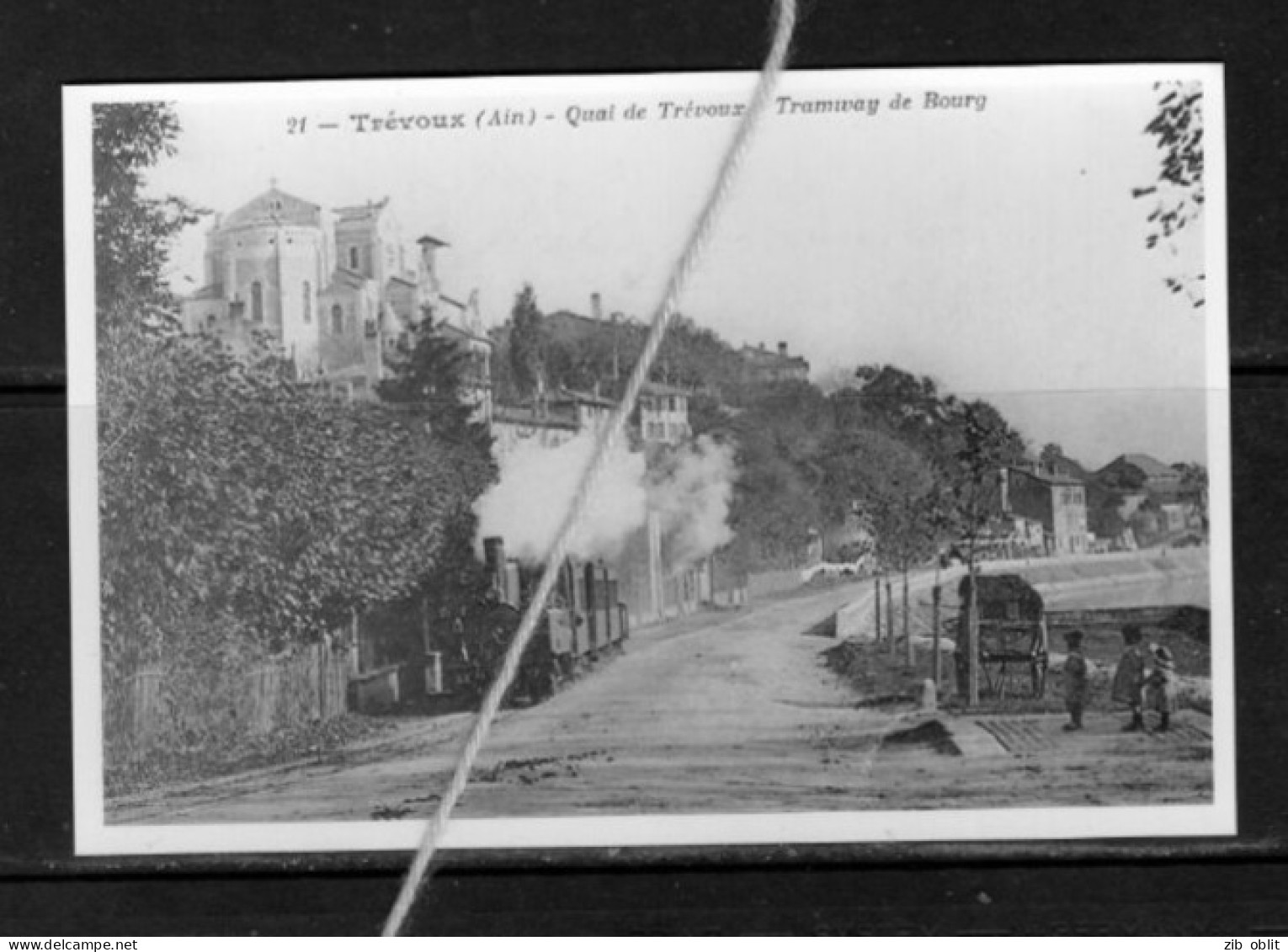 PHOTO FRANCE AIN TREVOUX GARE PLM TRAM REPRO - Trévoux