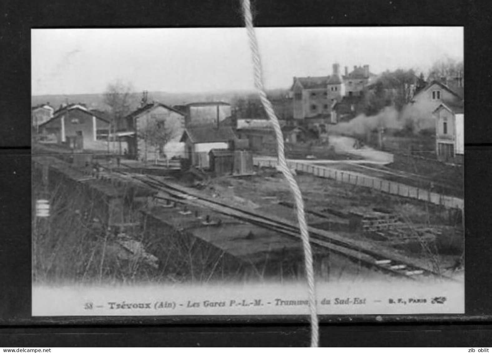 PHOTO FRANCE AIN TREVOUX GARE PLM TRAM REPRO - Trévoux