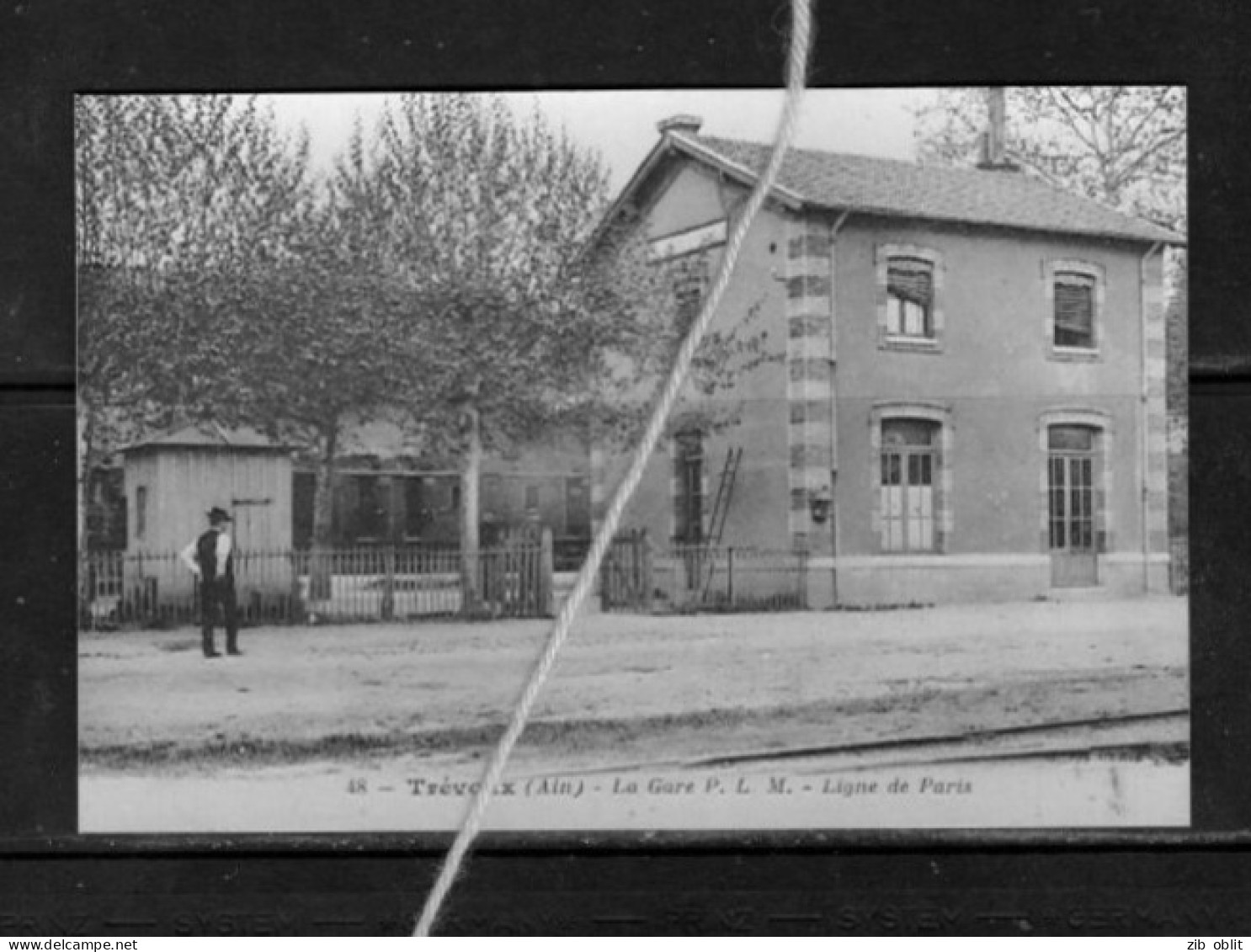 PHOTO FRANCE AIN TREVOUX GARE PLM TRAM REPRO - Trévoux